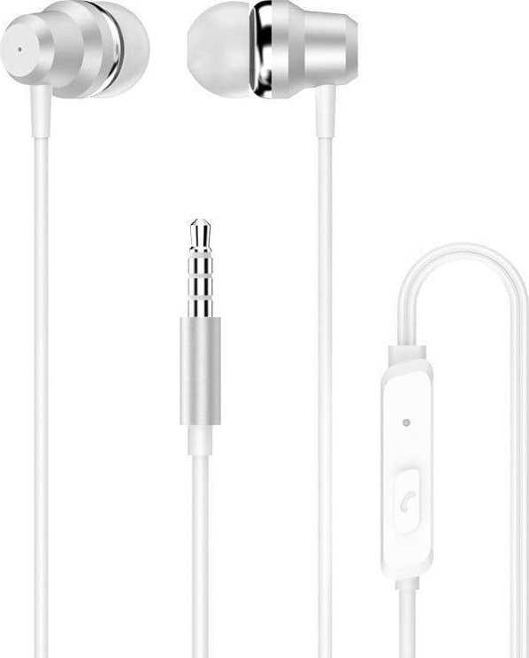 Dudao in-ear headphones headset with remote control and microphone 3.5 mm mini jack white (X10 Pro white)