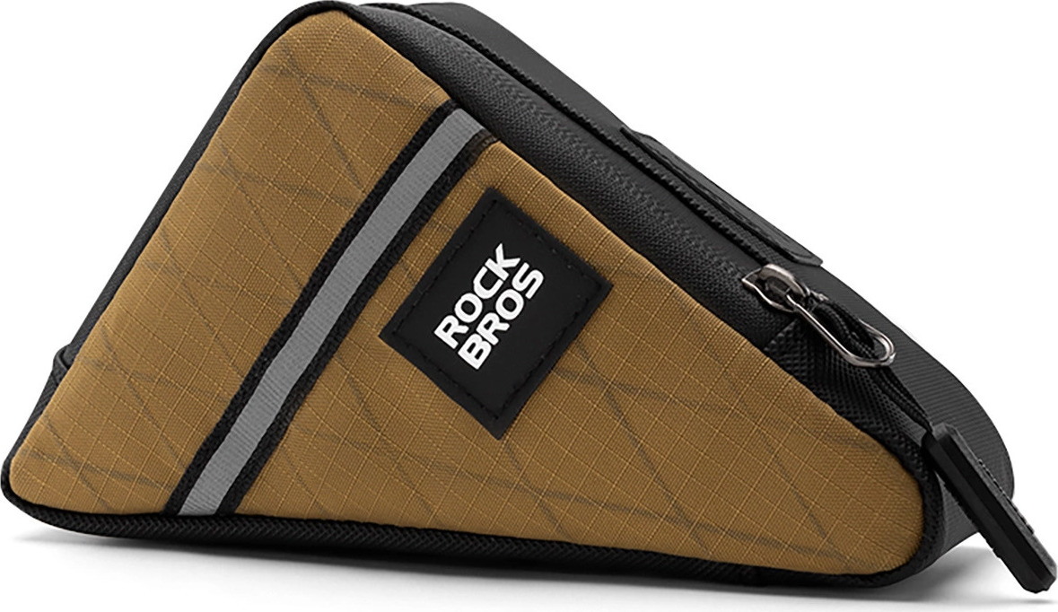Brašna na rám kola Rockbros Triangle 0,3l - Hnědá