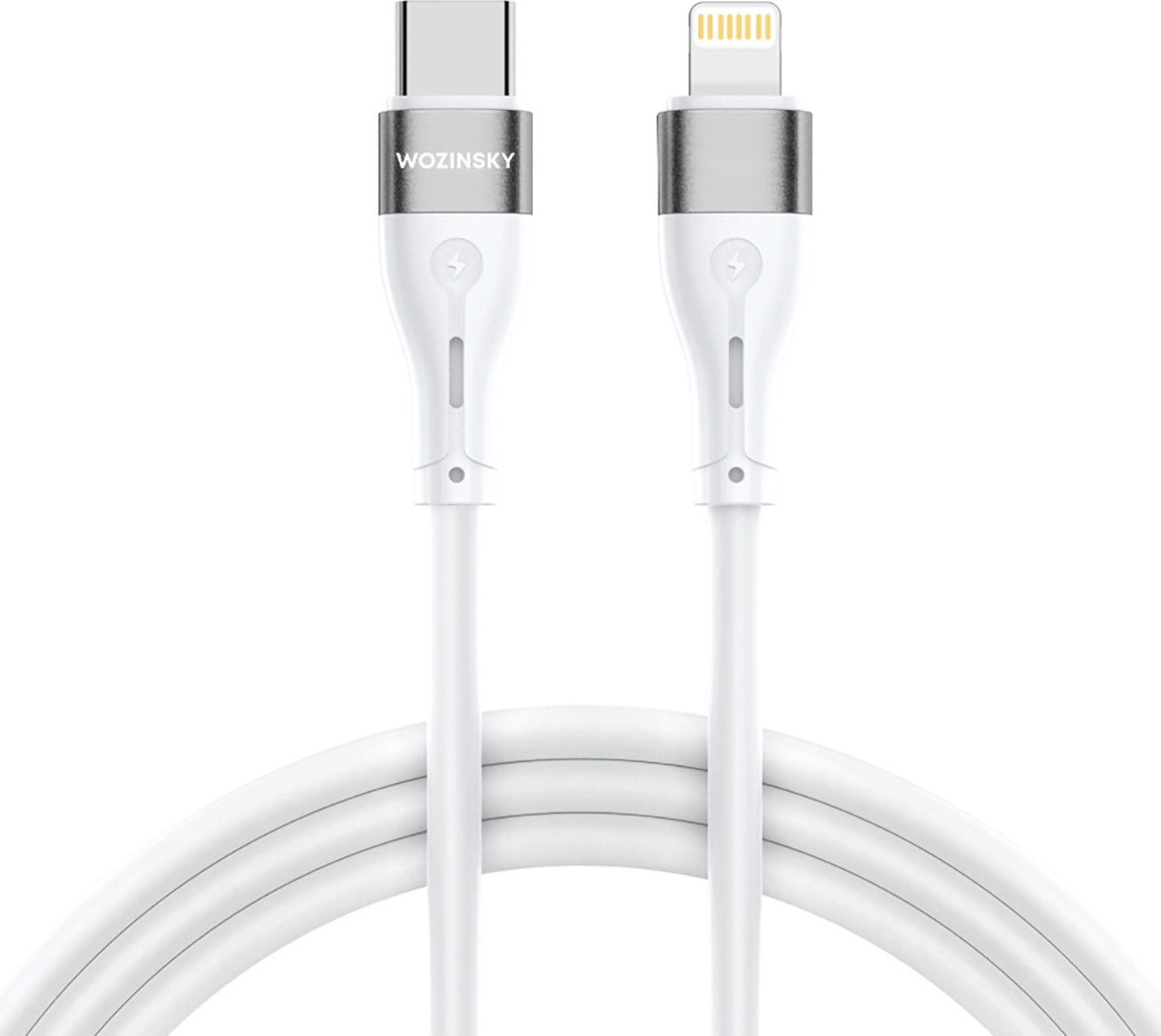 Kabel Wozinsky WSTCL2 Lightning / USB-C PD 27W 2 m - bílý