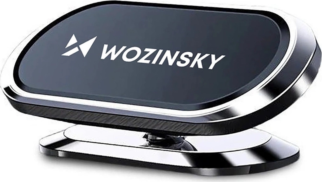 Wozinsky Samolepicí magnetický držák na palubní desku auta 360° stříbrný (WMH-06)