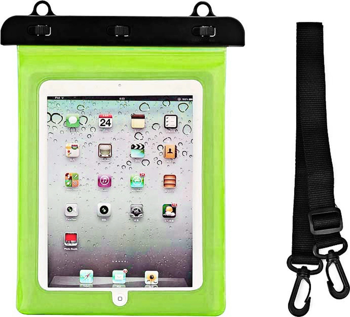 Voděodolné PVC pouzdro na tablet - zelené