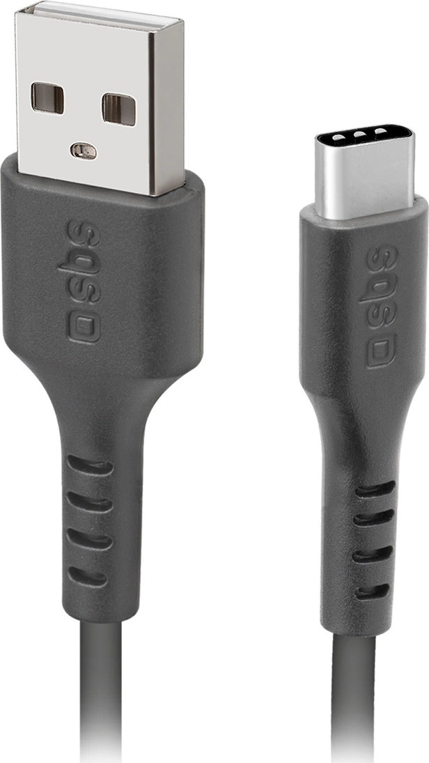 SBS TECABLETC3MTK Kabel USB-A - USB-C 3m - Černý