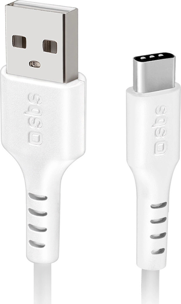 SBS TECABLEMICROC15W USB-A - USB-C kabel 1,5 m - bílý