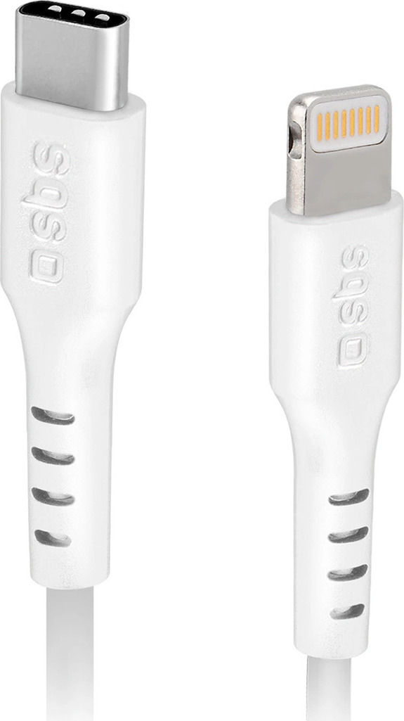 SBS TECABLELIGTC1W USB-C - Lightning kabel s certifikací MFi, 1 m - bílý