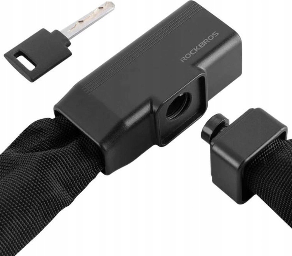Rockbros 32430708001 zámek na kolo s klíčem 0,97 m - černý