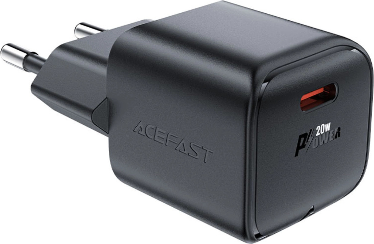 Nabíječka do zásuvky Acefast A73 Mini PD 20W GaN USB-C - černá