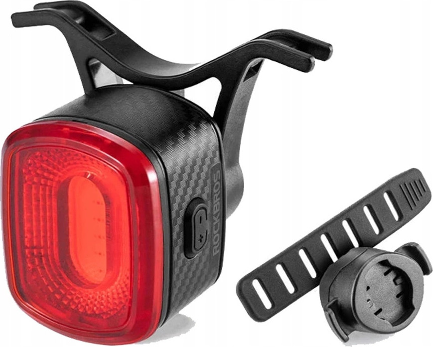 Zadní světlo na kolo Rockbros Q2S LED se systémem Smart Stop + kabel USB-C - USB-A - černé