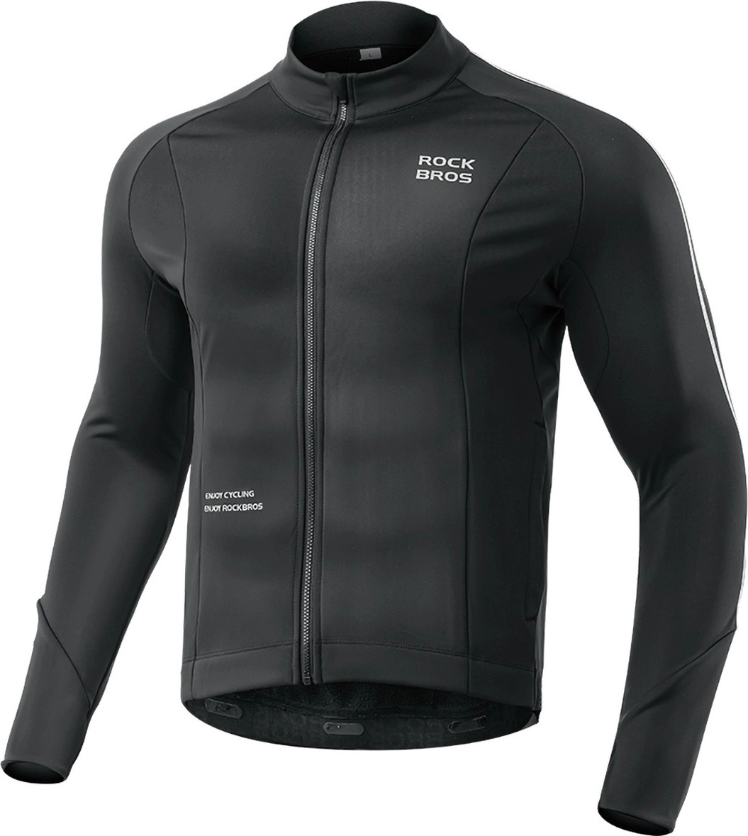 Rockbros 15400002004 long sleeve cycling jersey autumn/winter XL - black