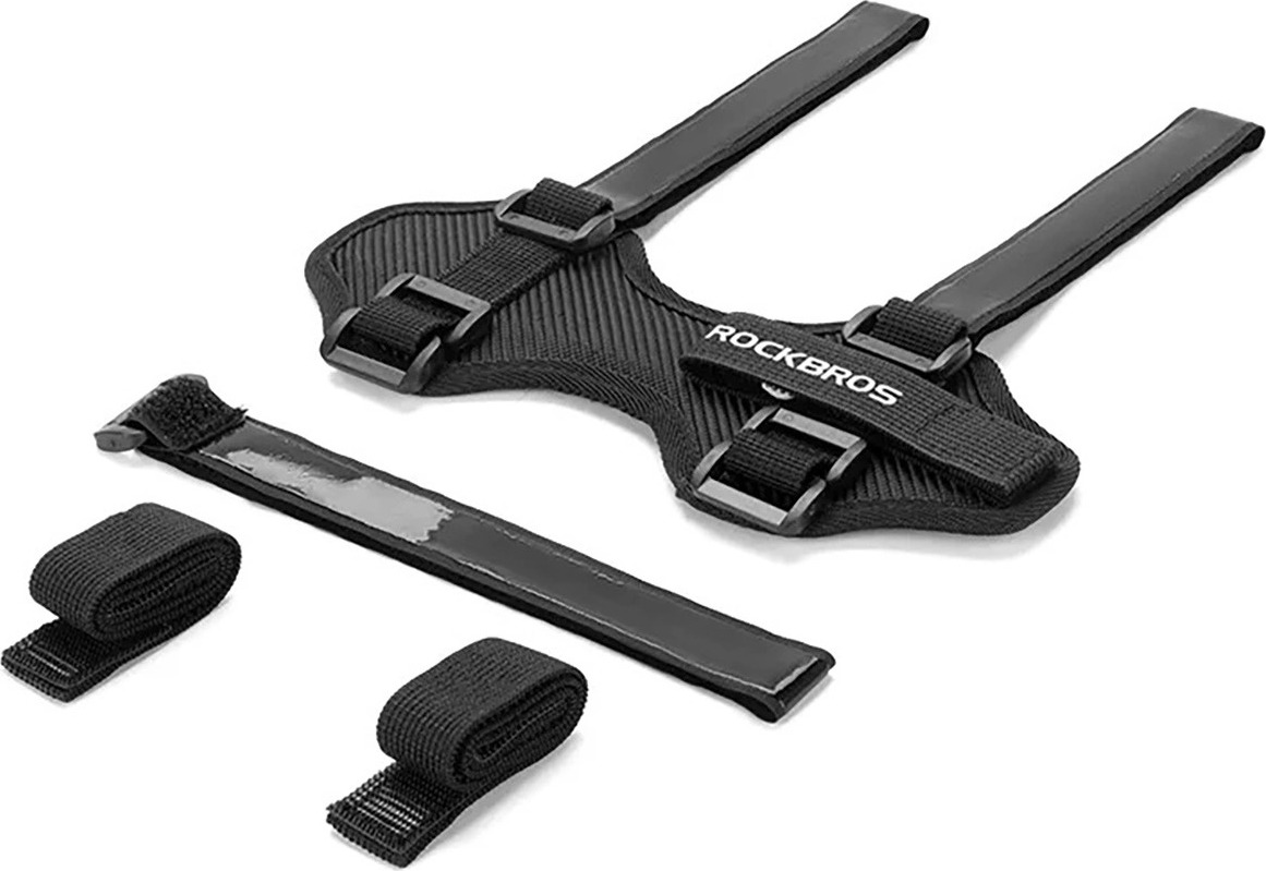Popruh na kolo Rockbros 50210064001 se suchým zipem pro Bluetooth reproduktor nebo láhev s vodou - černý