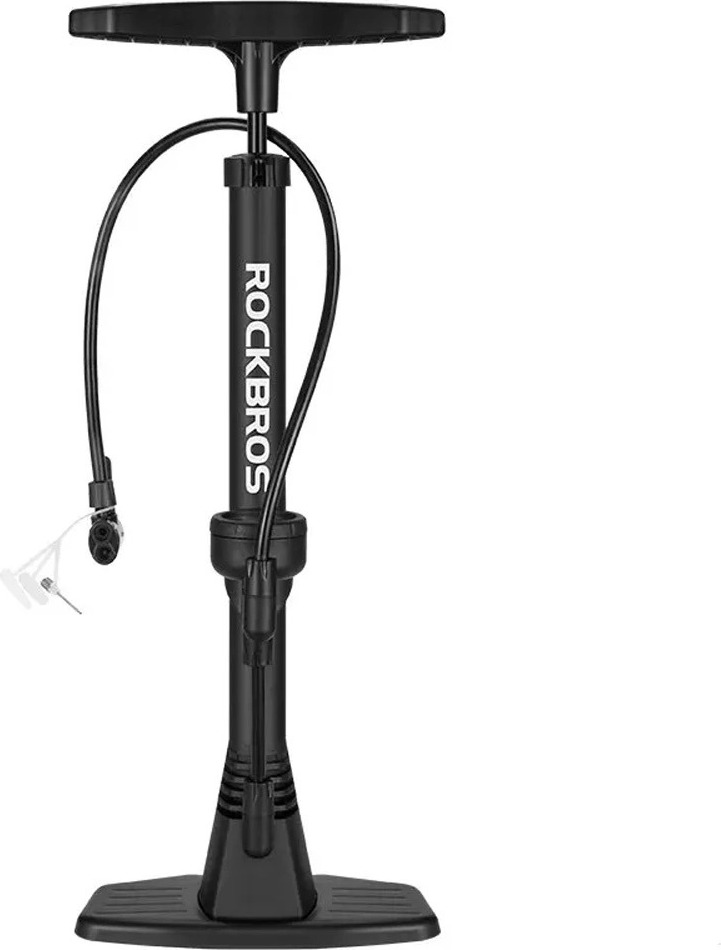 Rockbros 42510001001 podlahová pumpa na kolo - černá