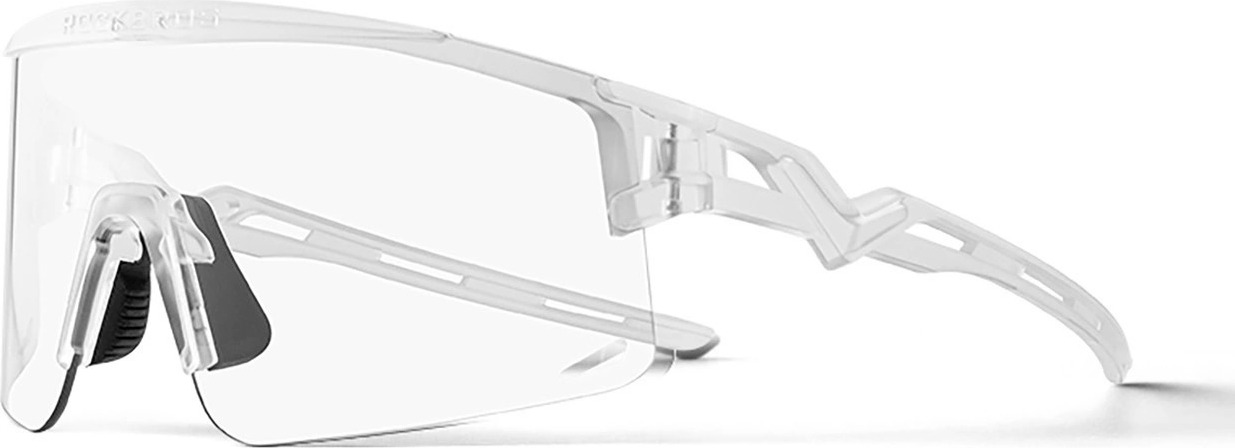 Cyklistické brýle Rockbros Photochromic s UV ochranou a korekční vložkou - bílé