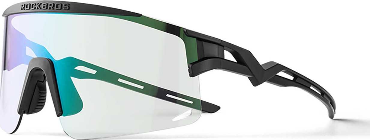 Cyklistické brýle Rockbros Photochromic s UV ochranou a korekční vložkou - černé