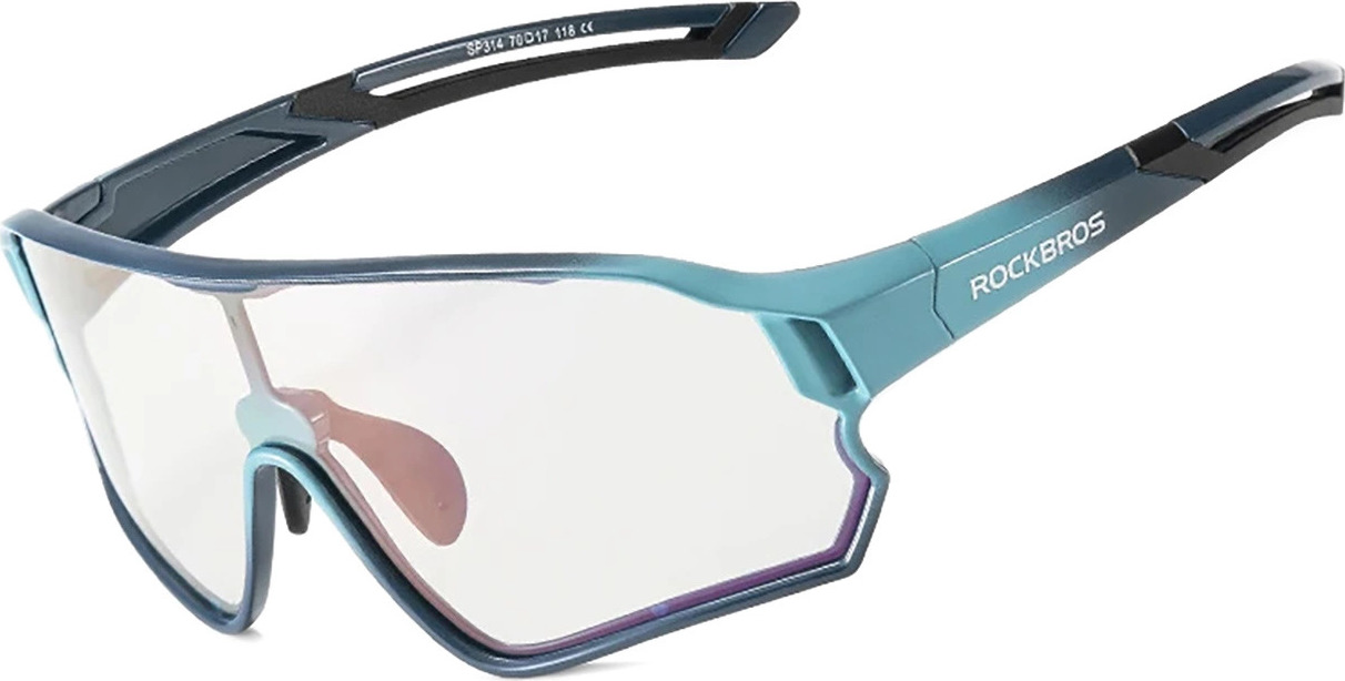 Rockbros 14110009005 polarizované cyklistické brýle pro děti 8-14 let - modré