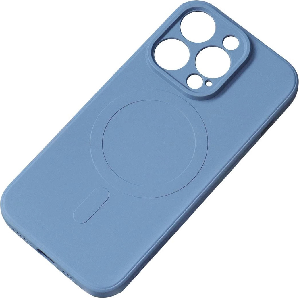 Silikonový kryt kompatibilní s MagSafe pro iPhone 15 Pro Max - tmavě modrý