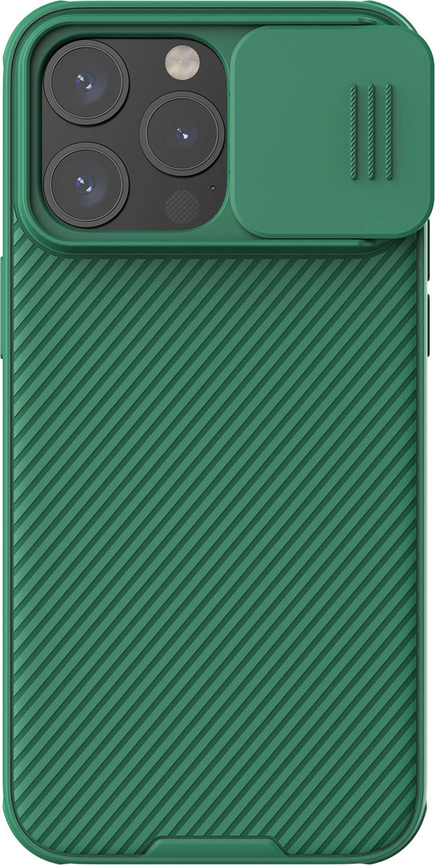 Magnetický kryt Nillkin CamShield Pro pro iPhone 15 Pro Max s ochranou fotoaparátu - zelený