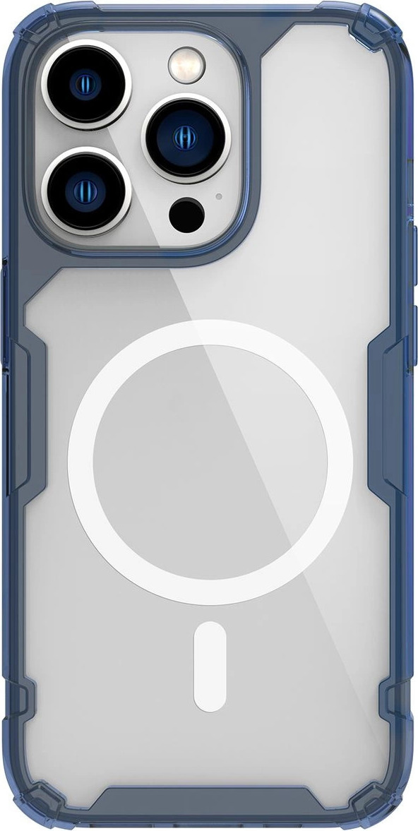 Nillkin Nature Pro ochranné pouzdro s MagSafe pro iPhone 15 Pro Max - modré