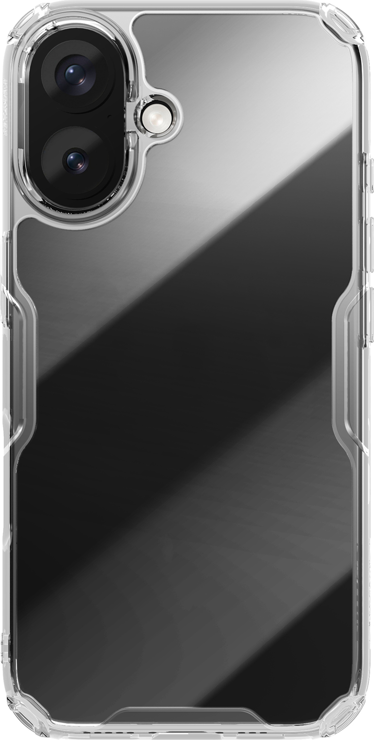 Pouzdro Nillkin Nature Pro pro iPhone 16 - průhledné a bílé