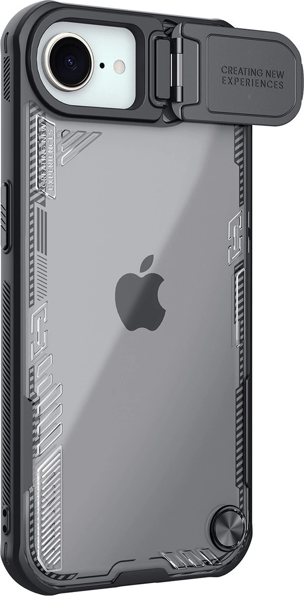 Pouzdro Nillkin Iceblade Prop s krytem objektivu a stojánkem pro iPhone 16e - černé