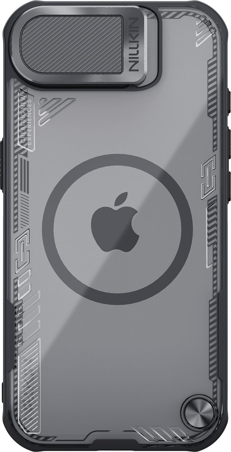 Magnetické pouzdro Nillkin Iceblade Prop s krytem objektivu a stojánkem pro iPhone 16e - černé