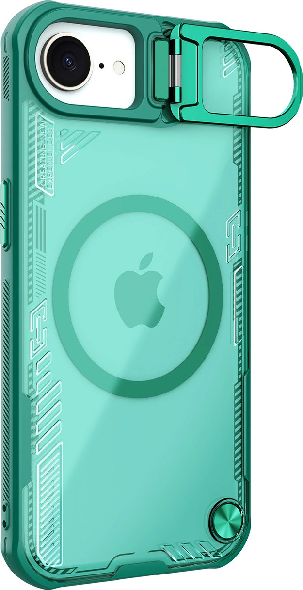 Magnetický kryt Nillkin Iceblade Prop se stojánkem pro iPhone 16e - zelený