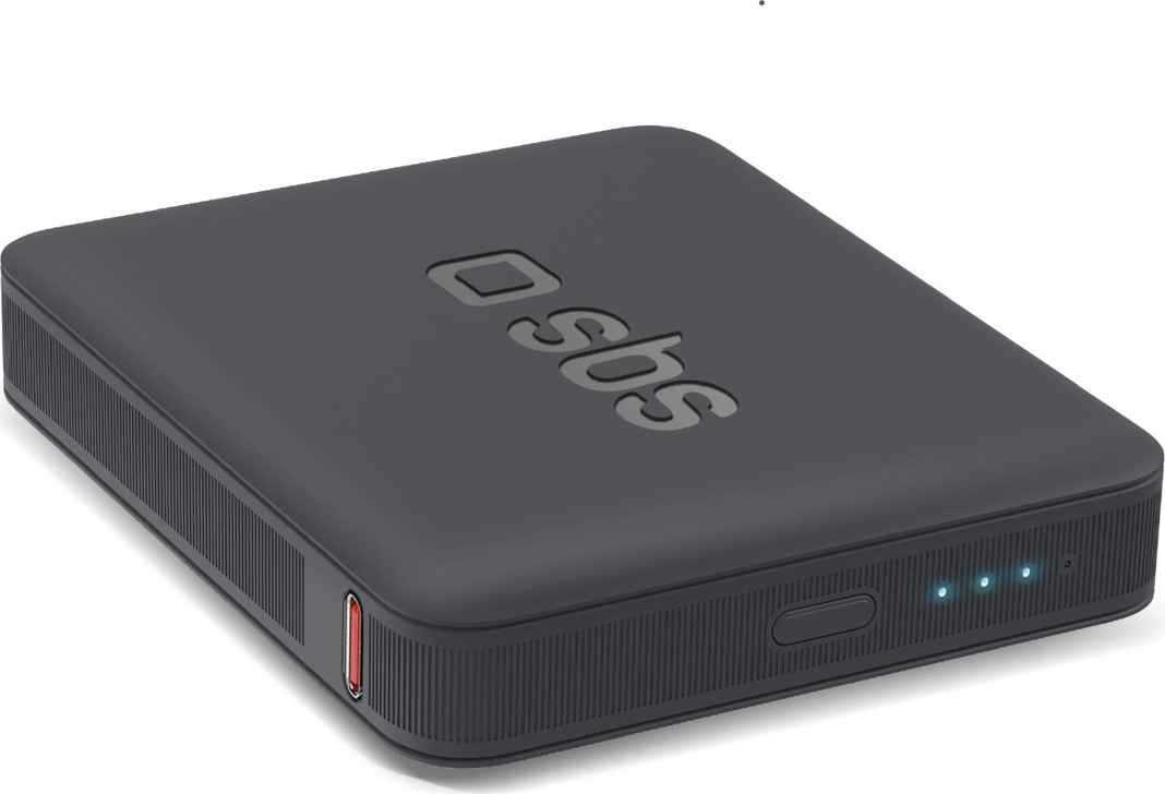 Powerbanka SBS NanoTube 5000 mAh s vysokou hustotou - černá