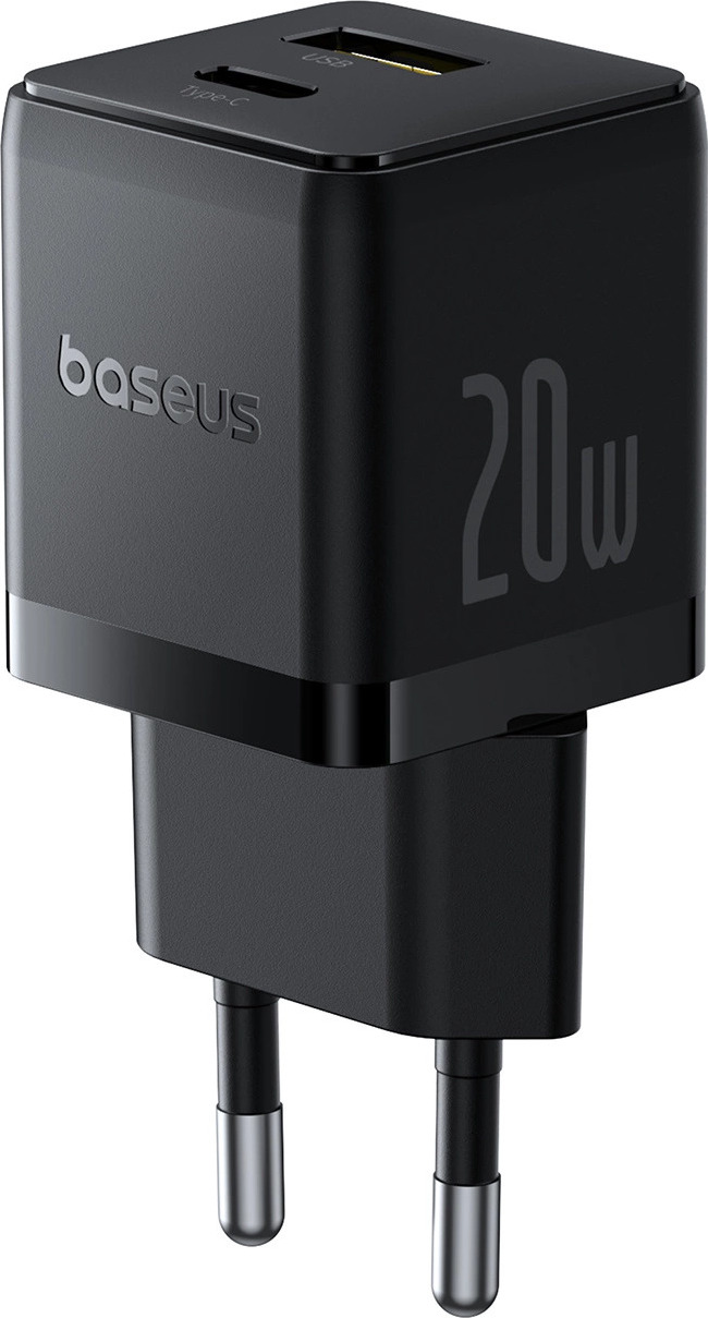 Nabíječka Baseus Palm 20W USB-C USB-A do zásuvky - černá