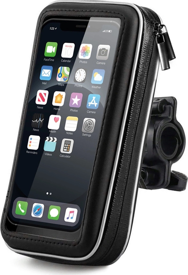 Držák telefonu Wozinsky na kolo, motocykl, skútr černý (WBHBK7)
