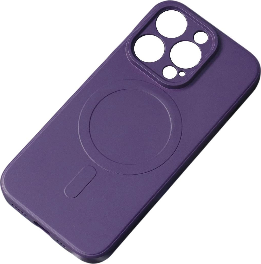 Silikonový kryt MagSafe pro iPhone 14 Pro Max - fialový