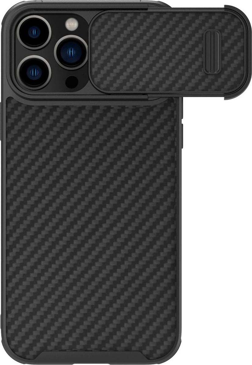 Pouzdro Nillkin Synthetic Fiber S Case pro iPhone 14 Pro Max s krytem fotoaparátu, černé