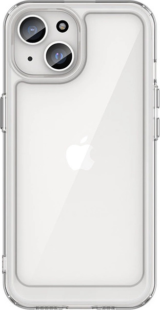 Zesílený kryt pro iPhone 15 Outer Space s flexibilním rámem - průhledný