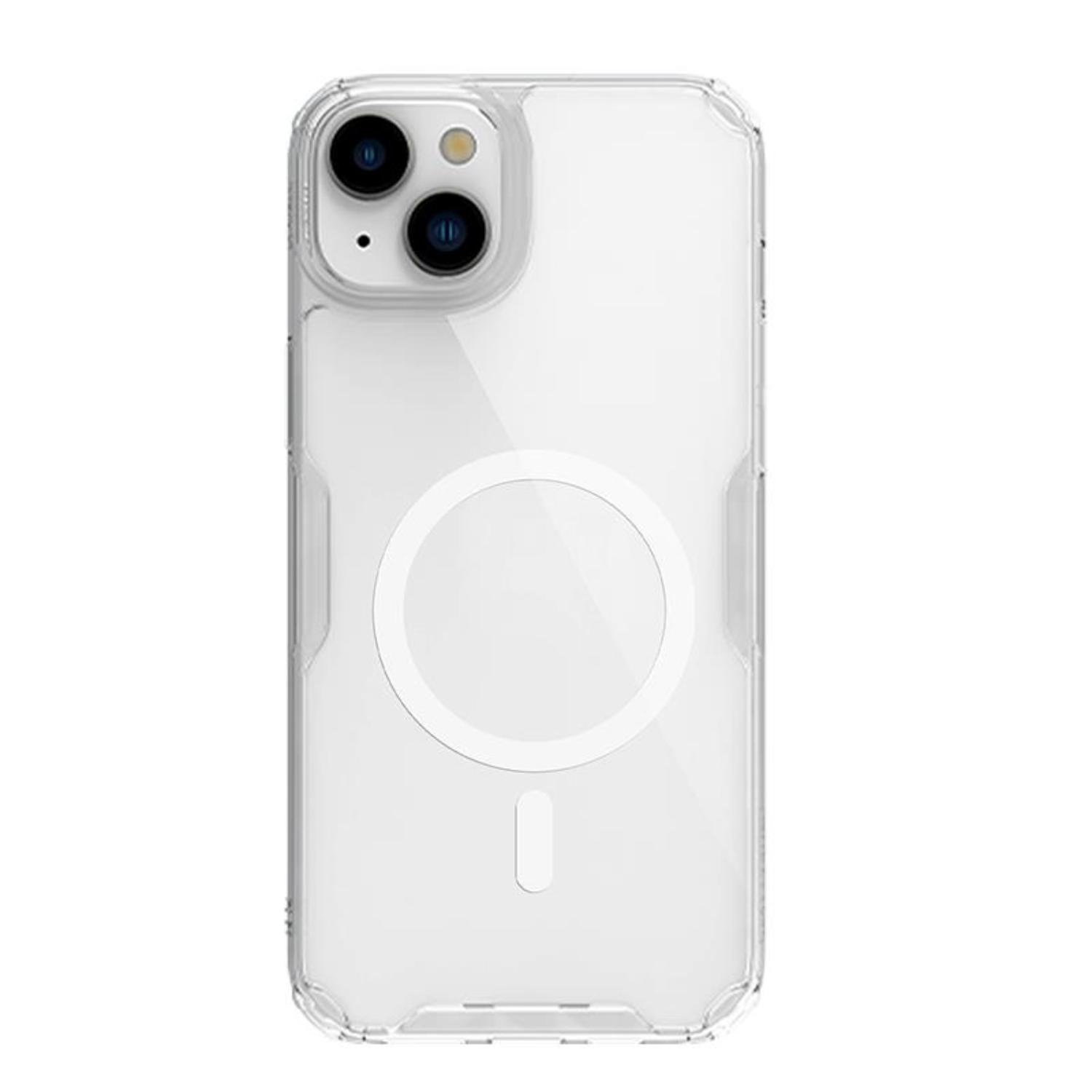 Levně Nillkin Nature Pro Magnetic Armoured Case s MagSafe pro iPhone 15 Pro - bílý