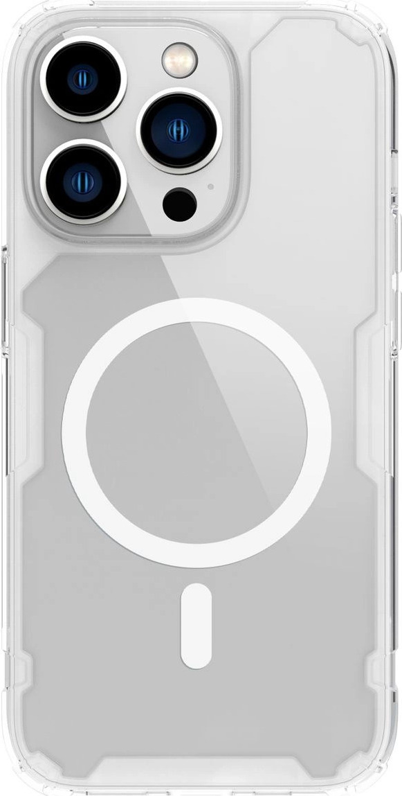 Nillkin Nature Pro Magnetic Armoured Case s MagSafe pro iPhone 15 Pro - bílý