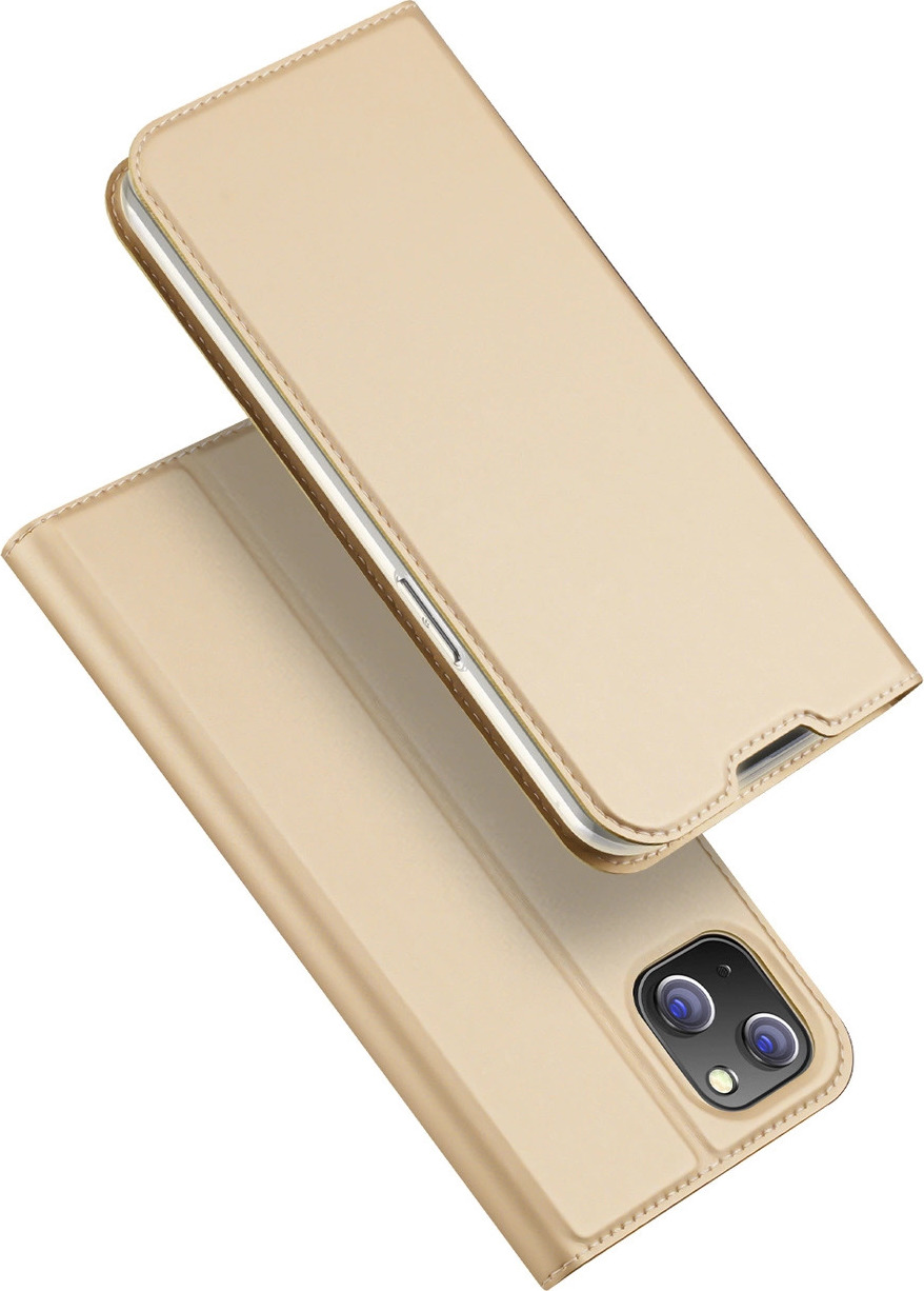 Pouzdro Dux Ducis Skin Pro Holster Flip Cover pro iPhone 14 Plus zlaté
