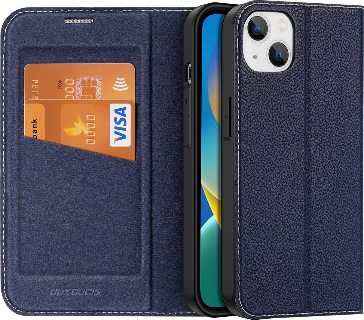 Kryt Dux Ducis Skin X2 pro iPhone 14 Plus s magnetickou klopou modrý