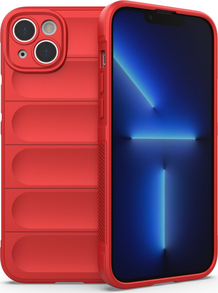 Pouzdro Magic Shield Case pro iPhone 14 Plus, flexibilní amor červené