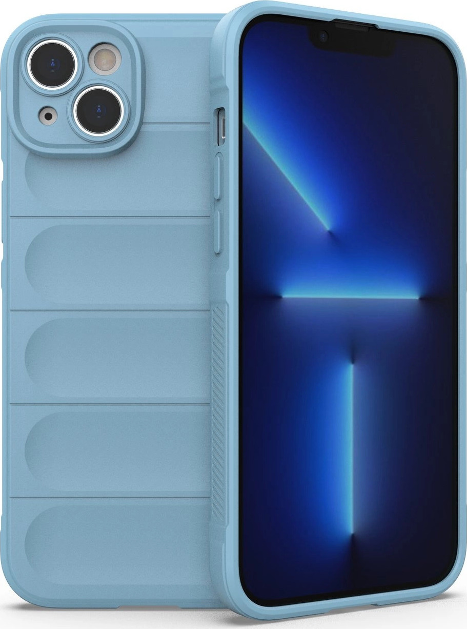 Pouzdro Magic Shield Case pro iPhone 14 Plus, flexibilní, světle modré