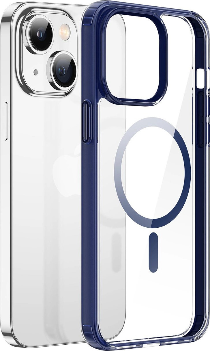 Pouzdro Dux Ducis Clin2 pro iPhone 14 Plus magnetické MagSafe modré