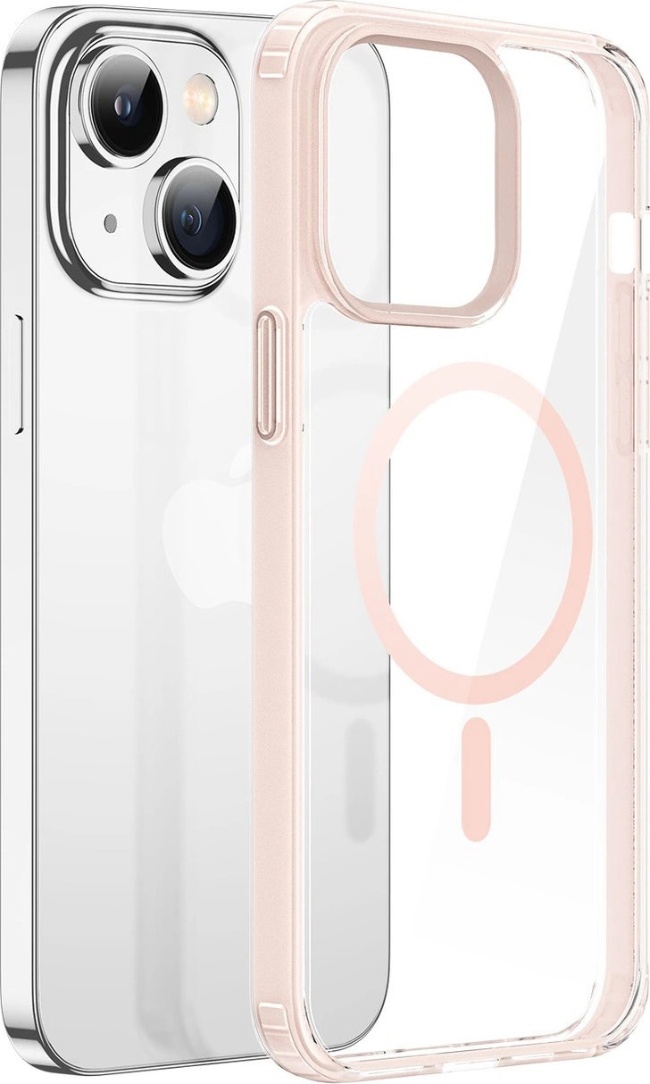 Pouzdro Dux Ducis Clin2 pro iPhone 14 Plus magnetické s MagSafe růžové