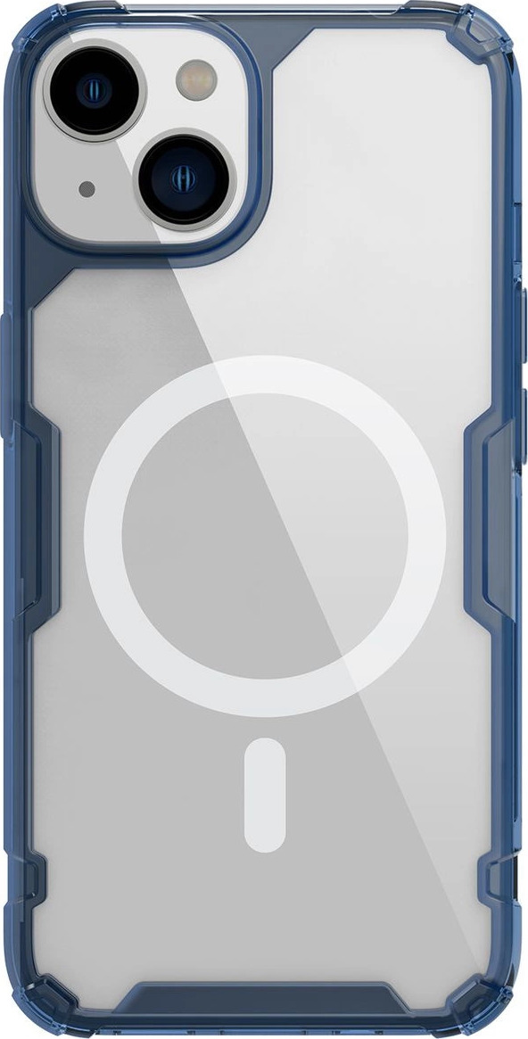 Nillkin Nature Pro Magnetic Case iPhone 14 Plus magnetické pouzdro MagSafe modré