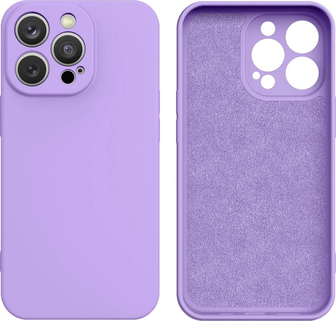 Silikonový kryt na iPhone 14 Plus fialový