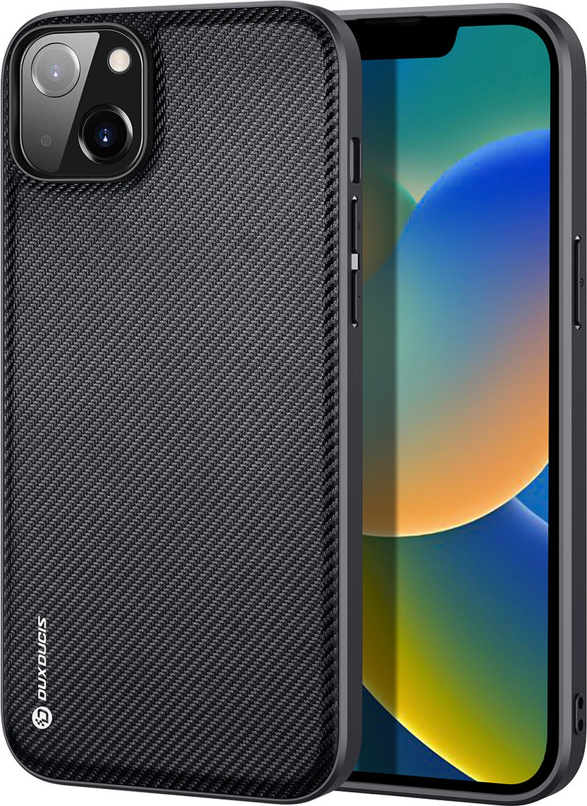 Pouzdro Dux Ducis Fino z nylonu pro iPhone 14 Plus, černé
