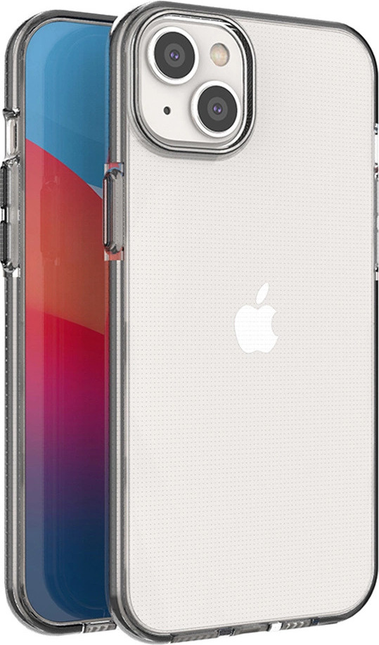 Silikonové pouzdro Spring Case pro iPhone 14 Plus s rámečkem černé