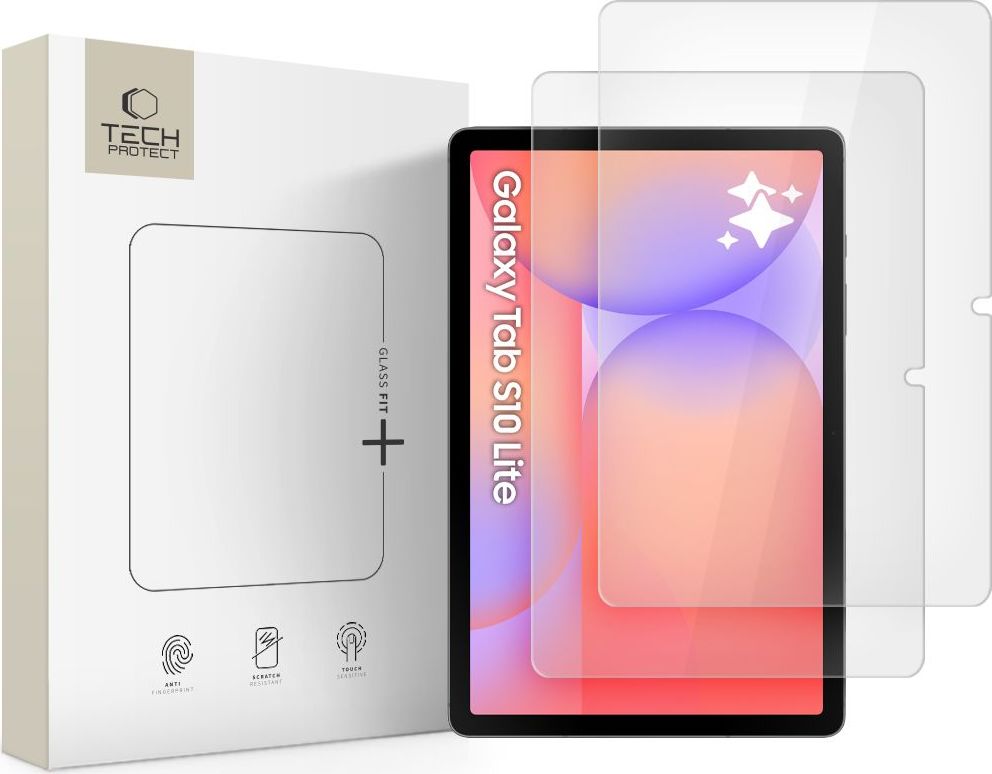 Tvrzené sklo TECH-PROTECT GLASS FIT+ 2-PACK GALAXY TAB S10 LITE 10.9 X400 / X406B CLEAR