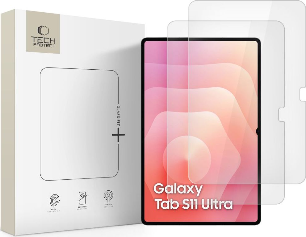 Tvrzené sklo TECH-PROTECT GLASS FIT+ 2-PACK GALAXY TAB S8 ULTRA / S9 ULTRA / S10 ULTRA / S11 ULTRA 14.6 CLEAR