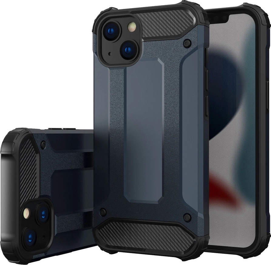 Hybrid Armor kryt pro iPhone 14, obrněný hybridní kryt modrý