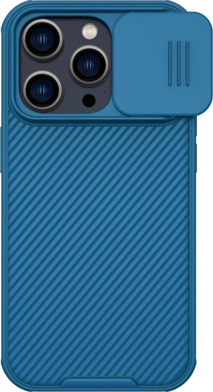 Nillkin CamShield Pro kryt na iPhone 14 Pro, ochranný kryt pro kameru, modrý