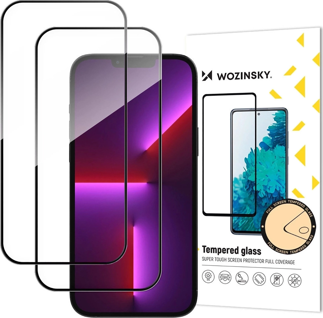 Tvrzené sklo Wozinsky Full Glue pro iPhone 17 Air, 2 ks