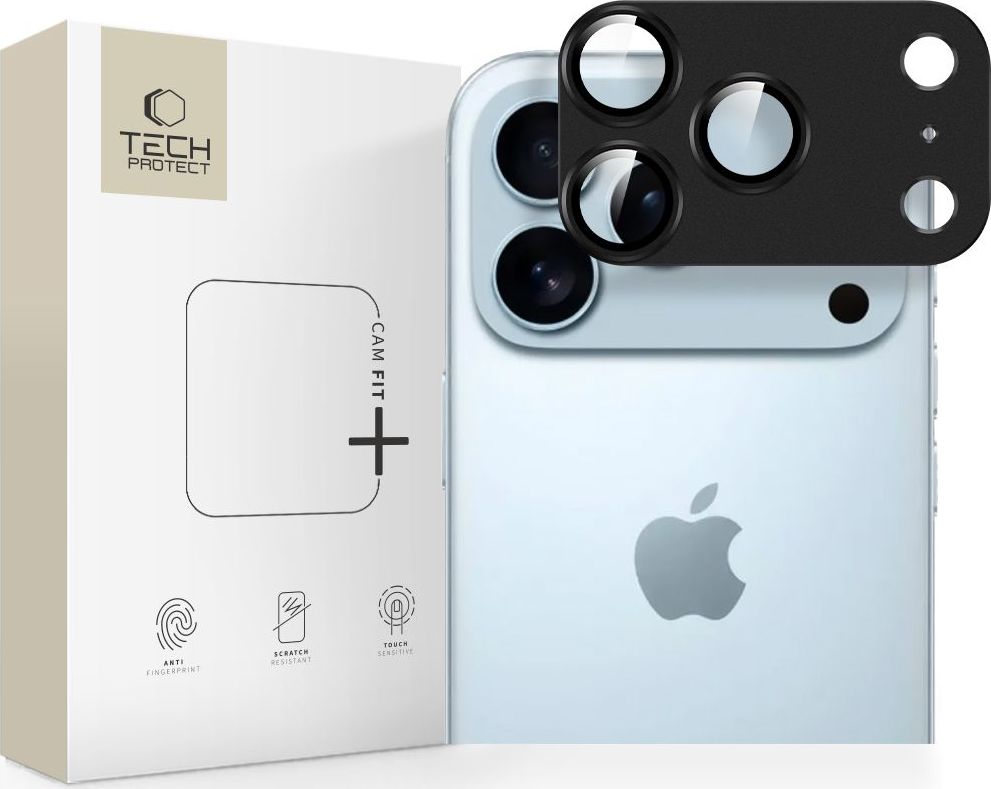 TECH-PROTECT OCHRANNÉ SKLO NA ČOČKU FOTOAPARÁTU CAMFULL FIT+ IPHONE 17 PRO BLACK