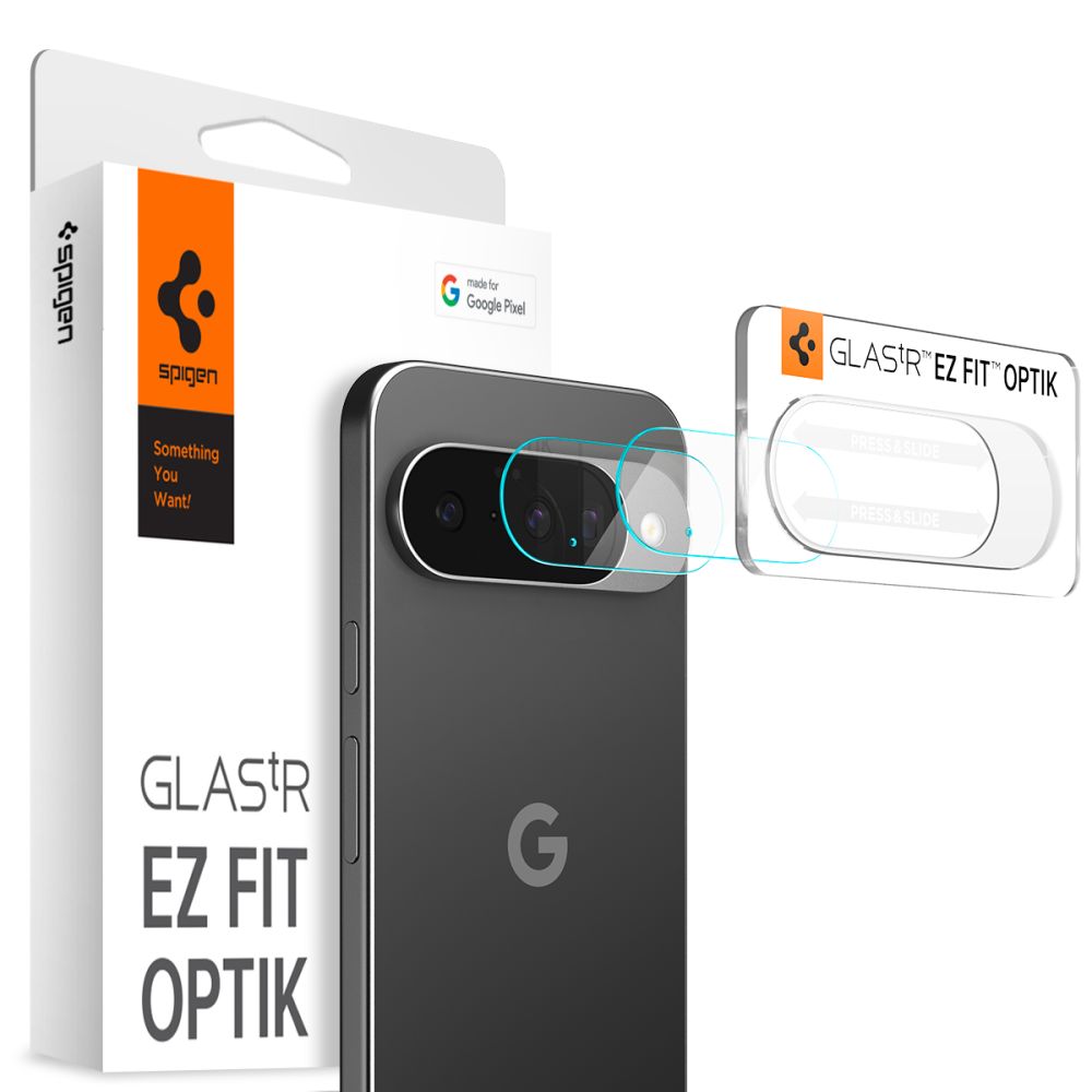 OCHRANNÉ SKLO NA ČOČKU FOTOAPARÁTU SPIGEN OPTIK GLAS.TR CAMERA PROTECTOR 2-PACK GOOGLE PIXEL 10 CRYSTAL CLEAR