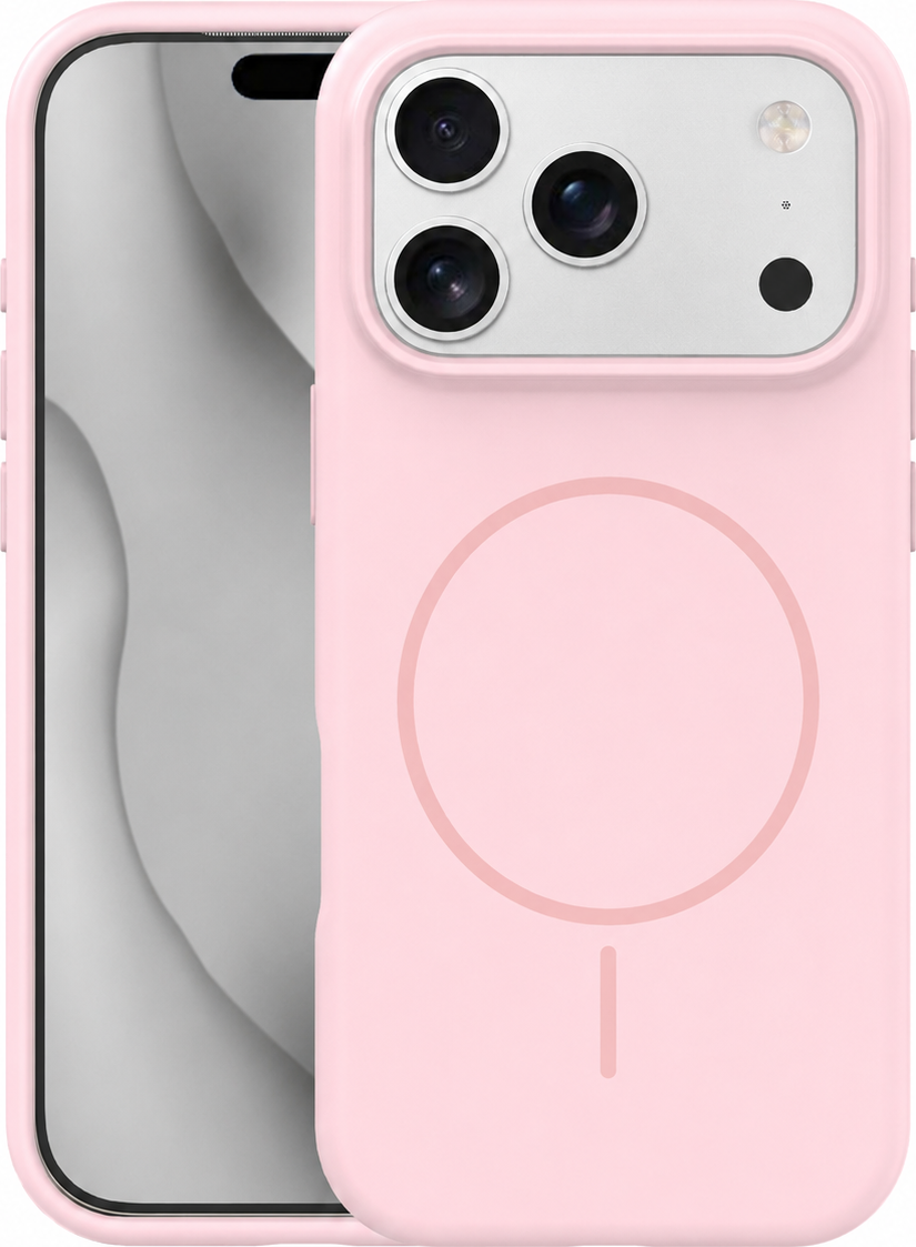 TFO Silikonový tenký kryt Mag pro iPhone 17 Pro 6,3" světle růžový